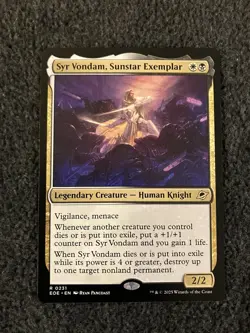Magic The Gathering MTG - Syr Vondam, Sunstar Exemplar - EOE - Image 1