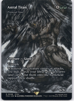 Astral Titan - Primeval Titan (Showcase) (Final Fantasy) [FIN] (MTG) Magic - Image 1
