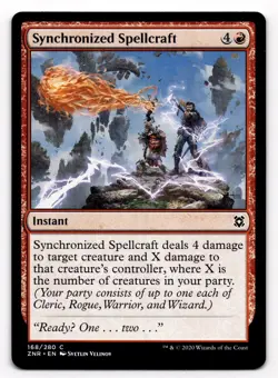 MTG Magic the Gathering Synchronized Spellcraft (168/280) Zendikar Rising - Image 1