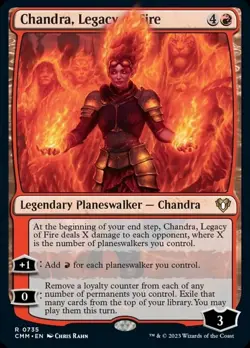 1 x Chandra, Legacy of Fire - Commander Masters - NM-Mint - MTG - Image 1