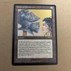 MTG Magic the Gathering Helm of Obedience 1996 English - Image 1