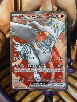 Reshiram ex 158/086 Full Art Pokemon TCG White Flare English Holo - NM 🔥 - Image 1