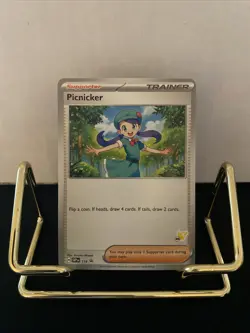 Pokemon Battle Academy 2024 Pikachu Deck #46 Black Star Promo SVP114 Picnicker - Image 1
