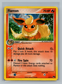 Pokemon - Flareon - Holo - 2/17 - POP Series 3 Promo - NM-/LP+ - Image 1