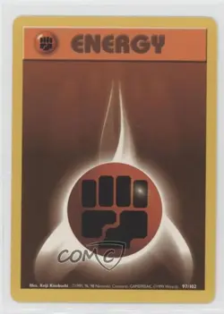 Fighting Energy Pokemon Base Set #97 1999 0p6 - Image 1