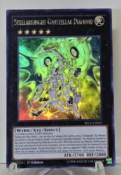 Stellarknight Constellar Diamond SECE-EN051 Ultra Rare 1st Edition Yugioh NM/M - Image 1