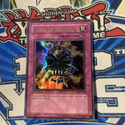 Yugioh Mask Of Restrict LON-018 Ultra Rare 1st Ed LP - Image 1