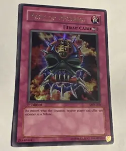 Yugioh Mask Of Restrict LON-018 Ultra Rare 1st Ed LP - Image 1