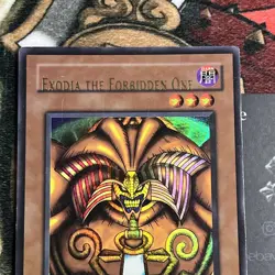 Exodia the Forbidden One LOB-124 English Unlimited MISPRINT Name Shift YUGIOH - Image 2