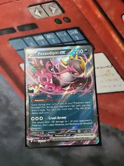 Fezandipiti ex Pokemon Prize Pack Series 6 Promo Pokemon Card NM/LP Stamp - Image 1