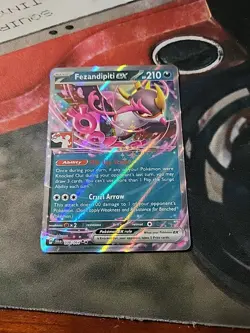 Fezandipiti ex Pokemon Prize Pack Series 6 Promo Pokemon Card NM/LP Stamp - Image 2