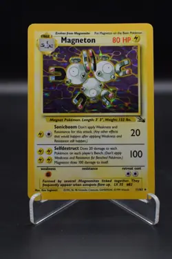 Magneton - 11/62 - Pokemon Fossil Unlimited Holo Rare Card WOTC - Image 1