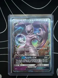 Mewtwo GX 190HP Pokemon Trading Card Holo Rare - Image 1