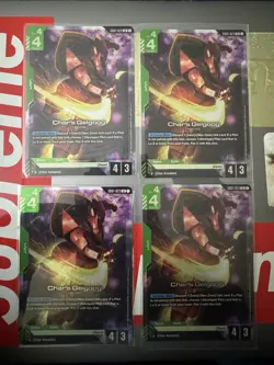 Char's Gelgoog Foil LR - GD01-023 NM - Gundam Trading Card Game x4 - Image 1