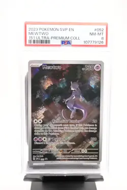 PSA 8 NM-MINT Mewtwo SVP052 UPC HOLO PROMO SVP 052 Pokemon Card - Image 1