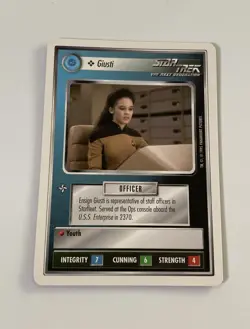 Star Trek CCG Personnel Federation Giusti Common Card - Image 1