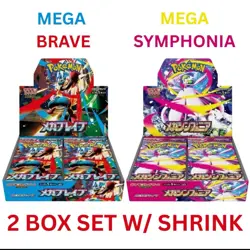 Pokemon Card Mega Brave & Symphonia Booster Box Set Japanese w/shrink - Image 1