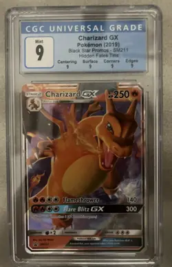 Pokemon TCG Charizard GX SM211 Ultra Rare Holo Card Sun & Moon Promo CGC Mint 9 - Image 1