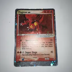 Magmar ex 100/109 Holo Rare Ruby and Sapphire Pokemon Card HP - Image 1