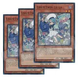 Yugioh - Live Twin Lil-la x 3 - 1st Edition Super Rare NM - Free Holo Card - Image 1