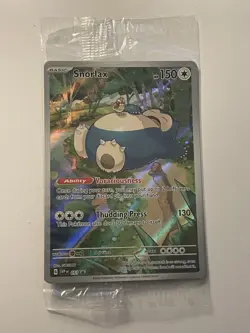 Snorlax SVP EN 051 Scarlet & Violet 151 Promo Pokemon Card Holo SEALED - NM - Image 1