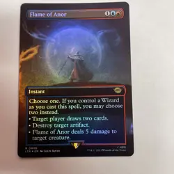 Mtg Flame of Anor Borderless Foil LOR #406 Rare - Image 1
