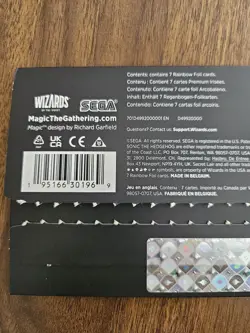 MTG Secret Lair x Sonic Turbo Gear - FOIL OPENED - - Image 3