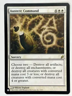 Austere Command NM The List Reprints Magic: The Gathering MTG Regular - Image 1