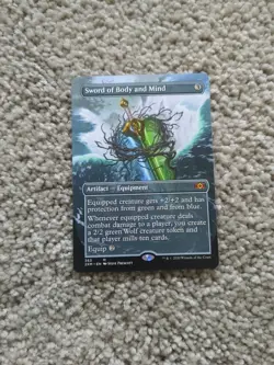 MTG 1x BORDERLESS Sword of Body and Mind # 363 Double Masters Magic the x1 NM - Image 1