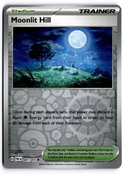Pokemon TCG Moonlit Hill 081/091 SV: Paldean Fates Uncommon Reverse Holo NM - Image 1