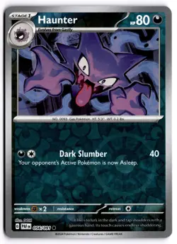Pokemon TCG Haunter 056/091 SV: Paldean Fates Common Reverse Holo NM - Image 1