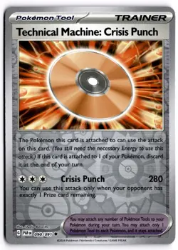 Pokemon TCG Technical Machine: Crisis Punch 090/091 Paldean Fates Reverse Holo - Image 1