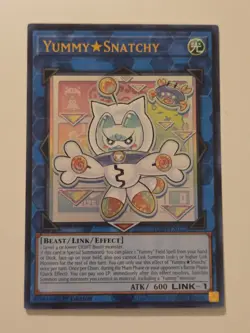 Yummy Snatchy JUSH-EN022 Ultra Rare Yugioh Justice Hunters 1st Edition Mint - Image 1