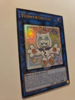 Yummy Snatchy JUSH-EN022 Ultra Rare Yugioh Justice Hunters 1st Edition Mint - Image 2