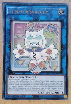 Yummy Snatchy JUSH-EN022 Ultra Rare Yugioh Justice Hunters 1st Edition Mint - Image 1