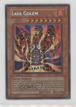 Lava Golem YuGiOh Pharaonic Guardian #PGD-107 2003 1i1o - Image 1