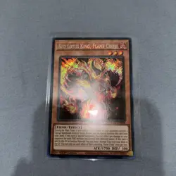 Yugioh! Red Lotus King, Flame Crime BLTR-EN028 Secret Rare 1st Edition NM - Image 1