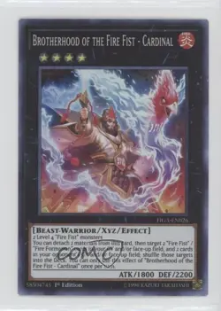 Super Rare - Brotherhood of the Fire Fist Cardinal 1st Ed. YuGiOh s Gadgets 07pa - Image 1