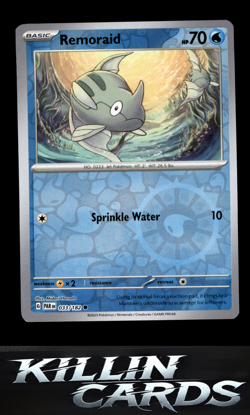 Reverse Holofoil Remoraid 033/182 Pokemon Common SV04: Paradox Rift Card NM - Image 1