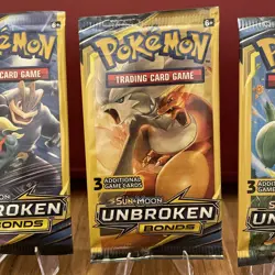 🔥Pokemon Sun & Moon Unbroken Bonds 3 Card Mini Booster Pack -4 Packs- Art Set🔥 - Image 3