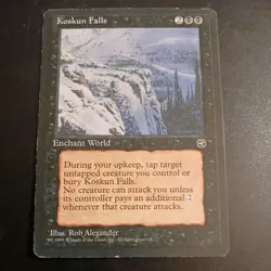 Mtg Koskun Falls MP Homelands Reserved List Rare Magic Card - Image 1