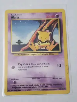 Abra - 43/102 - Base Set - Pokemon Card - NM - Image 1