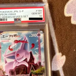 PSA 10 Espeon VMAX 189/S-P Eevee Heroes Set Promo Pokemon Card Japanese 2021 - Image 3