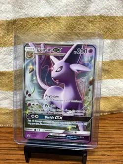 Espeon GX SM35 Sun and Moon Promo Pokemon Card Rare Holo Near Mint - Image 1