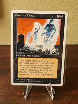 MTG - 4th Edition - Animate Dead - Uncommon - Lightly Played - Image 1