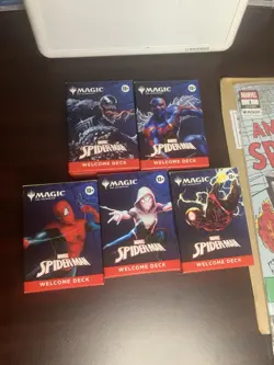 SDCC 2025 MTG Spider-Man Welcome Packs FULL SET w/ Amazing Spiderman Comic - Image 2