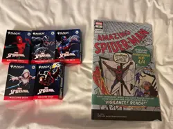 SDCC 2025 MTG Spider-Man Welcome Packs FULL SET w/ Amazing Spiderman Comic - Image 1