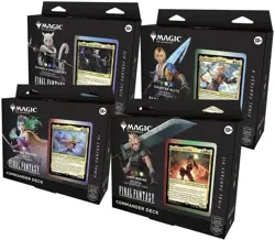 Sealed MTG Magic Final Fantasy Commander Deck Display Bundle (Set of 4) NEW - Image 1