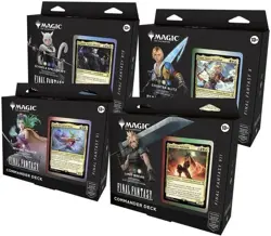 Sealed MTG Magic Final Fantasy Commander Deck Display Bundle (Set of 4) NEW - Image 1