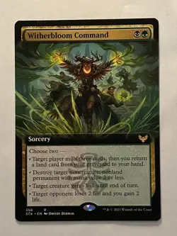MTG Witherbloom Command Extended STX 356 Nonfoil R Near Mint - Image 1